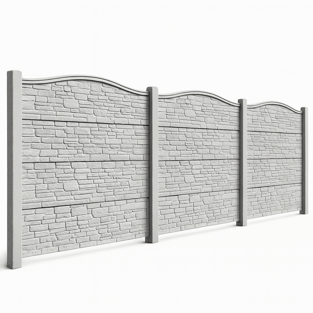 Забор из бетона